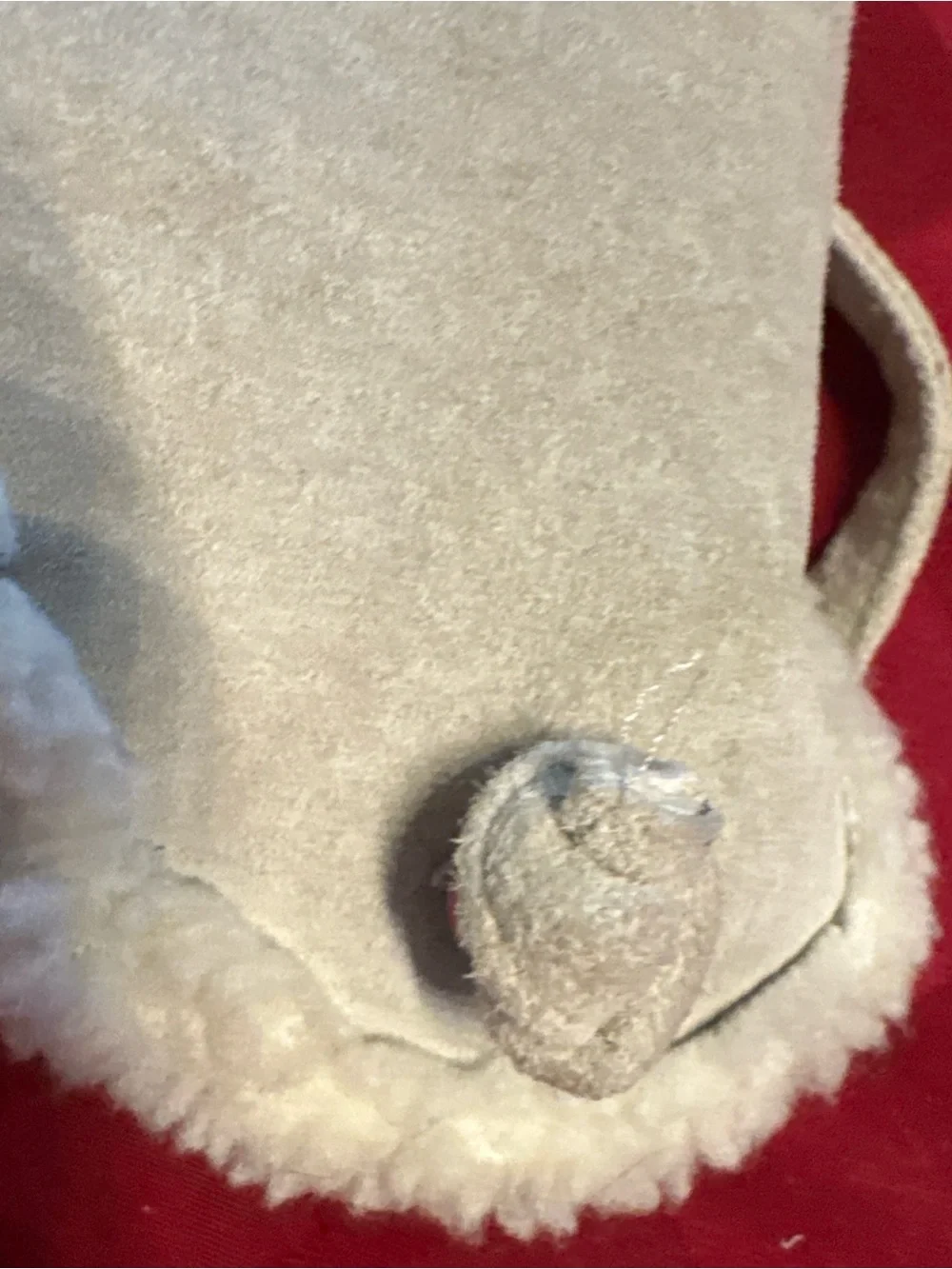 Unisex  Faux-Sherpa Trapper Hat - Cream